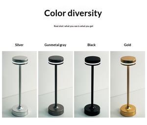 Yüksek Ayaklı Modern Metal Masa Lambası Kuzey Avrupa Tasarımı Dokunmatik Kontrol Dahili Pil Yatak Odası Başucu USB Şarj Edilebilir Lamba - Product Image 2