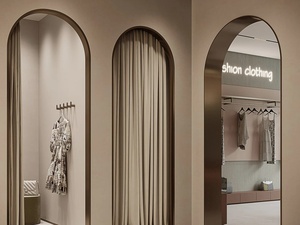 Luxury Men Suit Store Interior Design Service Modern Garment Shopfitting with Bespoke Apparel Retail Display Rack - Product Image 5