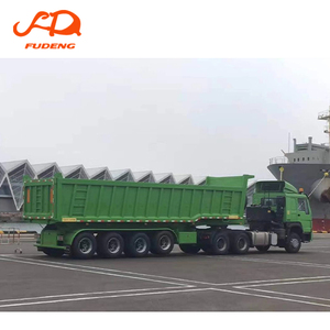 Remorque benne arrière à prix d'usine, 4 essieux, volume de carrossage personnalisable, 50, 60, 70, 80 tonnes, remorque multi-transports pour le transport du <span class=keywords><strong>charbon</strong></span> - Product Image 3