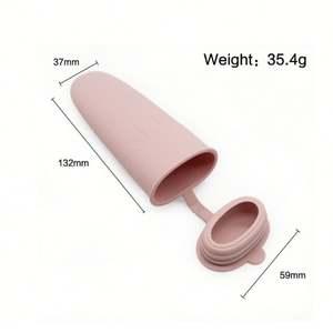 แม่พิมพ์ซิลิโคนซิลิโคนสำหรับเด็กทำไอศครีมอมยิ้มแบบโฮมเมดฟู้ดเกรดแบบทำเองได้พร้อมฝาปิด - Product Image 6