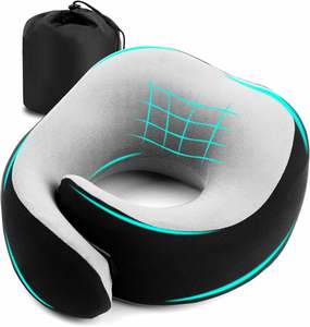 Almohada de Viaje en Forma de U Personalizable, Portátil y Plegable, de Espuma Viscoelástica, para Avión, Oficina y Siesta - Product Image 1