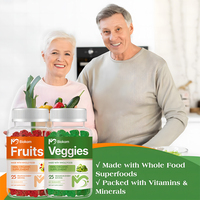 Gummies Super Veggie Fruit aux fruits et légumes, vitamines, fibres alimentaires, gummies aux légumes