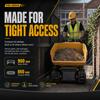 Mini-dumper rotatif autochargeur 1200 kg, modèle compact à chenilles, très demandé en Europe et en Amérique, pour usage domestique, à vendre