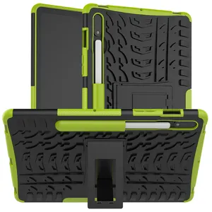 Shockproof 2 in 1 Hybrid Rugged Silicon Case For Samsung Galaxy Tab S6 lite P610 P615 Tablet Kickstand Case Cover