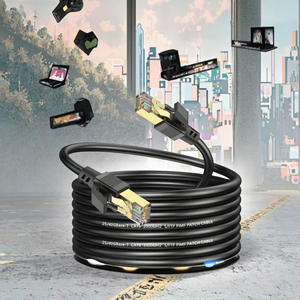 Cable de Conexión Blindado Cat6 <span class=keywords><strong>Rj45</strong></span> de 2 m de Longitud, Cable para Exteriores Resistente al Agua Sftp - Product Image 2