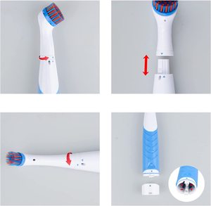 Electric Spin Scrubber Cleaning Tools, Cleaning Brush Shower <strong>Cleaner</strong> for <strong>Bathroom</strong> Kitchen <strong>Tile</strong> Grout Floor Tub Counter Tops - Product Image 5