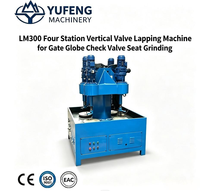 Machine à affûter les valves verticale à quatre postes LM300 pour le rectification des sièges de vannes à opercule, à soupape et à clapet