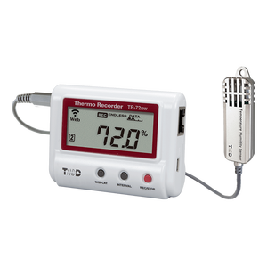 เครื่องบันทึกข้อมูลอุณหภูมิและความชื้นแบบมีสาย TECPEL TR-72nw-S ผ่านการรับรองมาตรฐาน CE รับประกัน 1 ปี - Product Image 1