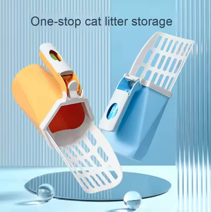Pelle à litière pour chat en plastique tout-en-un de grande capacité multifonctionnelle et écologique Boîte de rangement pour déchets d'animaux domestiques - Product Image 4