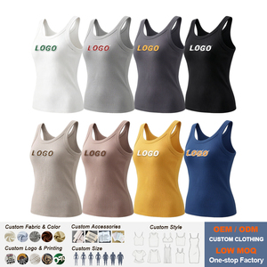 Top da <span class=keywords><strong>Donna</strong></span> con Spalline Incrociate e Reggiseno Integrato, Vestibilità Slim, Elasticizzato, Morbido, Senza Maniche, Minimalista, Stile Y2K, Basic Streetwear, Logo Personalizzato OEM ODM - Product Image 1