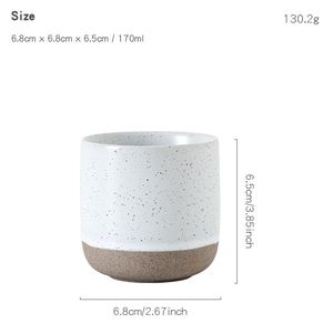 170ml Middle Eastern Arab-style Morandi Color Coarse Earthenware Reusable <b>Espresso</b> <b>Cup</b> Spotted Frosted Matte Ceramic Party - Product Image 6