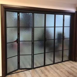 Thép tùy chỉnh gấp cửa cán nóng cách nhiệt không thấm nước giảm tiếng ồn đôi kính thiết kế cho các tòa nhà văn phòng và biệt thự - Product Image 5