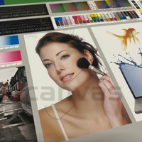 Rouleau de toile polyester 100% étirée grand format pour impression jet d'encre, compatible encre éco-solvant, latex, UV, pour imprimantes Mimaki, Epson, affiches