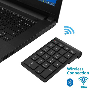BT Wireless Number Pad Numeric Keypad 22 Key Mini Financial Accounting Numeric keypad for Laptop Desktop <b>Tablet</b> - Product Image 2