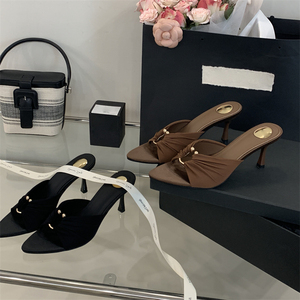 Zapatos de Tacón Alto Negros para Mujer, Verano 2025, Diseño Único Antideslizante, Cómodos - Product Image 6