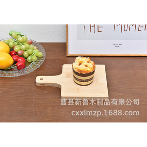 Bandeja de servir rectangular de bambú para carne, pan, sushi, pizza, uso doméstico, color natural, hecha a medida - Product Image 3