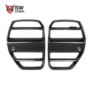 V Style <span class=keywords><strong>2020</strong></span> + pour BMW G80 M3 G82 M4 compétition G8X modèles calandre nouvelle fibre de carbone avec Double centre du rein - Product Image 2