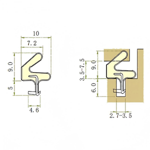 Dễ dàng áp dụng nhựa cách âm cửa con dấu dải thời tiết kháng PU bọt weatherstrip cho nhà bếp văn phòng nhà phòng ghi âm - Product Image 6