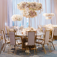 Tables de salle de réception et chaises de location en acier inoxydable de qualité supérieure pour mariages – Prix de lot pour banquets professionnels