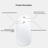 Laptop Mac Generasi ke-3 Magic Trackpad Kompatibel Sensor Optik Nirkabel Mouse Sentuh Pengisian Daya Tipe-C Mouse Sentuh Ajaib