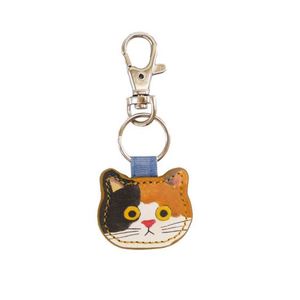 PU Material Cute Little cat <b>Keychain</b> <b>Leather</b> <b>Keychain</b> Ring Decorative Bag Pendant - Product Image 2