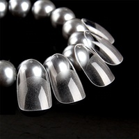 Nadeco – faux ongles courts et ronds en acrylique, couverture complète, ponçage intérieur, pointes de doigts artificiels, 240 pièces