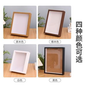 Diy Dried Flower Photo <b>Frame</b> Rectangle Wooden 3D Tabletop <b>Frame</b> For Living Room And Study - Product Image 5