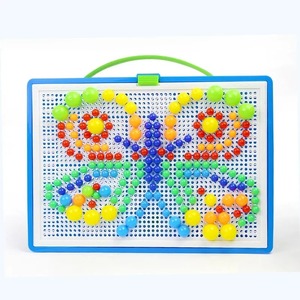 296 Perles <span class=keywords><strong>de</strong></span> construction en forme <span class=keywords><strong>de</strong></span> champignon, <span class=keywords><strong>Jeu</strong></span> <span class=keywords><strong>de</strong></span> puzzle 3D intelligent, Planche <span class=keywords><strong>de</strong></span> puzzle pour enfants, Jouets éducatifs - Product Image 6