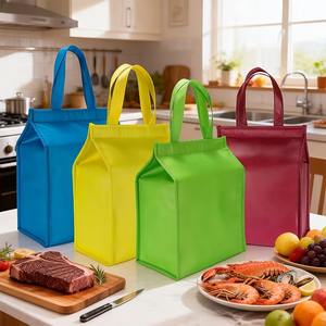 Bolsa Térmica para Almuerzo con Logotipo Personalizado, Bolsa de Picnic Pequeña y Portátil, Bolsa Refrigerante Reutilizable para Comida y Bebida - Product Image 1