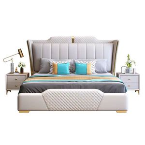 A buon mercato all'ingrosso Set completo King Size <span class=keywords><strong>camera</strong></span> <span class=keywords><strong>da</strong></span> <span class=keywords><strong>letto</strong></span> in pelle doppia casa in legno a buon mercato regina moderna <span class=keywords><strong>camera</strong></span> <span class=keywords><strong>da</strong></span> <span class=keywords><strong>letto</strong></span> di lusso Set mobili - Product Image 3