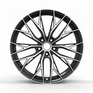 Rines de aleación con patrón intrincado de telaraña, cara pulida y concava para autos deportivos de lujo - Product Image 2