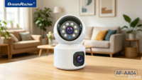 Caméra IP de sécurité domestique DREAMKACHER AF-AA04, DC 5V 2A, 2MP, WIFI, interphone audio bidirectionnel, zoom optique 10x-20x, prend en charge le cloud