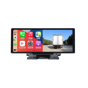 Xlintek 10 inch carplay touch screen 4K cam DVR 5G wifi BT 5.0 carplay car screen portable car dvdplayer