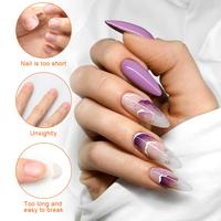 Suministros Profesionales para Arte de Uñas, Moldes Autoadhesivos para Extensión de Uñas con Gel Constructor