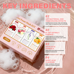 Mousse nettoyante intime à la lavande, pomme et <span class=keywords><strong>rose</strong></span>, très bien cotée, antibactérienne, équilibrée en pH, convient à tous les types <span class=keywords><strong>de</strong></span> peau intime, nettoyage en profondeur, apaisante, hydratante - Product Image 3