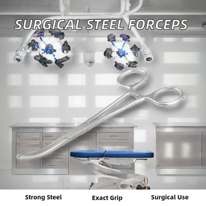 ชุดเครื่องมือหนีบหลอดเลือดแบบใช้มือ ทำจากเหล็กกล้าไร้สนิม ยี่ห้อ Crile รุ่น Hemostatic Forceps แบบตรงและแบบโค้ง สำหรับใช้ในโรงพยาบาล - Product Image 2