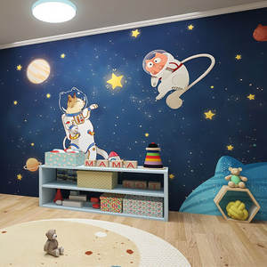 Papel pintado de película de superhéroe de dibujos animados, habitación de niños, dormitorio masculino, Mural de pared, papel tapiz - Product Image 3