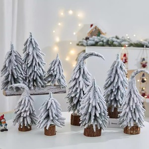 Mini <span class=keywords><strong>sapin</strong></span> de Noël en PE, décoration de table pour fenêtre ou maison, effet neige tombante - Product Image 4