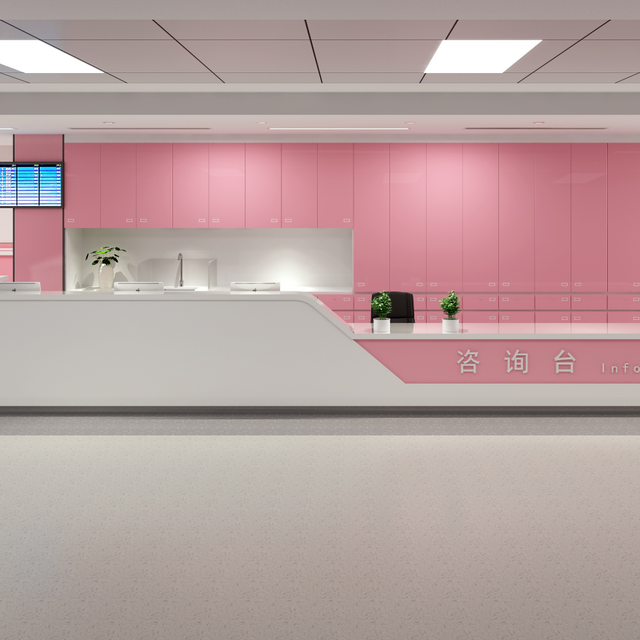 Functional Reception for Clinic Medical Nurse Station Reception Counter Furniture Hospital Receptionist Station Pharmacy