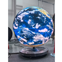 Pantalla LED Esférica Flexible Personalizable, Pantalla LED en Forma de Globo, P1.8 P2, Diámetro 0.4m 0.5m 0.6m, Pantalla LED en Forma de Bola