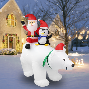 Noël ours polaire <span class=keywords><strong>gonflables</strong></span> décor père noël intérieur extérieur jardin jouets personnalisés noël poupées <span class=keywords><strong>gonflables</strong></span> - Product Image 4