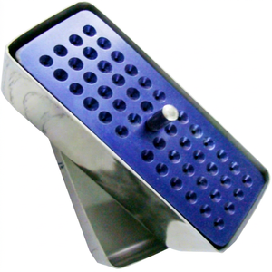 48-Hole Manual Durable Steel Aluminum Dental Bur & Endo <b>File</b> Holder Storage Box for Dental Office - Product Image 1