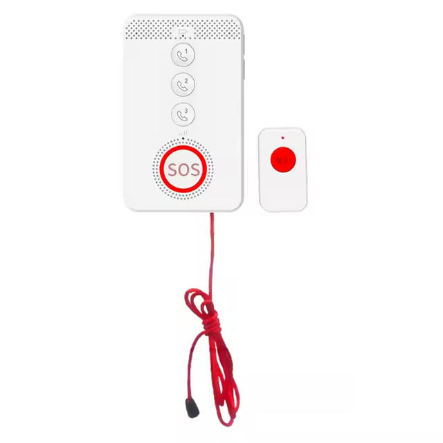 Voice Activated Two Way Talk Elderly Care 4G LTE Medical Alert Panel Emergency Call SOS Alarm System with Neck Pendant Button