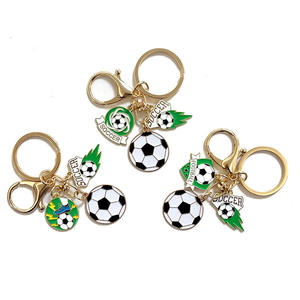 Gantungan Kunci Koin Ringan Bahan Zinc Alloy Bergaya Kartun Vintage Souvenir Sepak Bola AS-Kanada-Meksiko 2026 Grosir - Product Image 3
