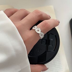 Kaiming 925 Sterling Silver Flower <b>Ring</b> Women <b>Open</b> Design Jewelry Everyday Wear - Product Image 1