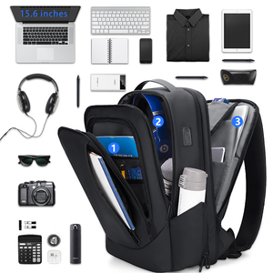 Mochila inteligente impermeável, mochila masculina feita em usb com capacidade para laptops de 17.3 polegadas, entrada para carregador usb, <span class=keywords><strong>anti</strong></span>-roubo, moda de viagem - Product Image 2