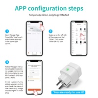 GL-PL-001W Gledopto Tuya Prise intelligente WiFi EU avec compteur de puissance 200~240V 10A Interrupteur d'éclairage Alexa Contrôle par application