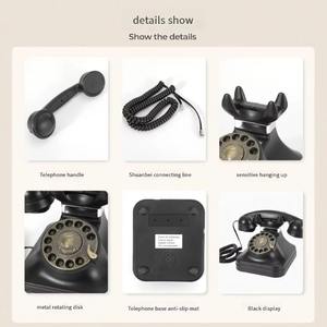 32 जीबी बड़ी मेमोरी रेट्रो रिकॉर्डिंग ऑडियो गेस्टबुक गुलाबी टेलीफोन रोमांटिक शादी के उपहार के लिए कॉर्डेड टेलीफोन - Product Image 6