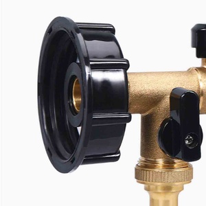 Raccord rapide pour baril d'eau de pluie, double raccord S60 x 6, pour barils IBC de 1 tonne, vanne pour barils IBC, raccords pour barils IBC, adaptateur rapide pour tuyau de jardin - Product Image 4
