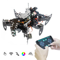 Robot educativo, araña biónica de seis patas, avance y retroceso, seguimiento izquierdo y derecho, evitación de obstáculos, programación secundaria